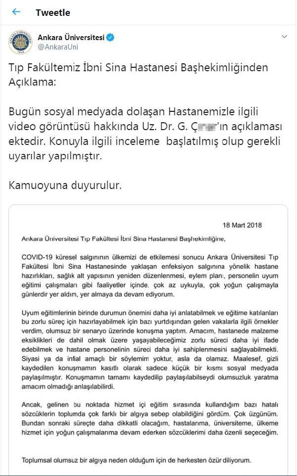 Hastane başhekimliğinden doktorun tepki çeken videosuna inceleme - Resim : 2