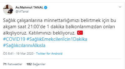 Koronavirüs günlerinde sağlık çalışanlarına destek çağrısı! 'Minnettarlığınızı belirtmek için...' - Resim : 2