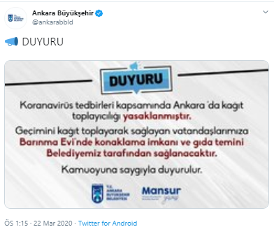 Ankara Büyükşehir Belediyesi'nden kağıt toplayıcılığı kararı - Resim : 2