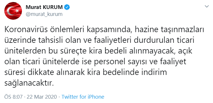 Bakan Kurum duyurdu: Kira bedeli alınmayacak - Resim : 1