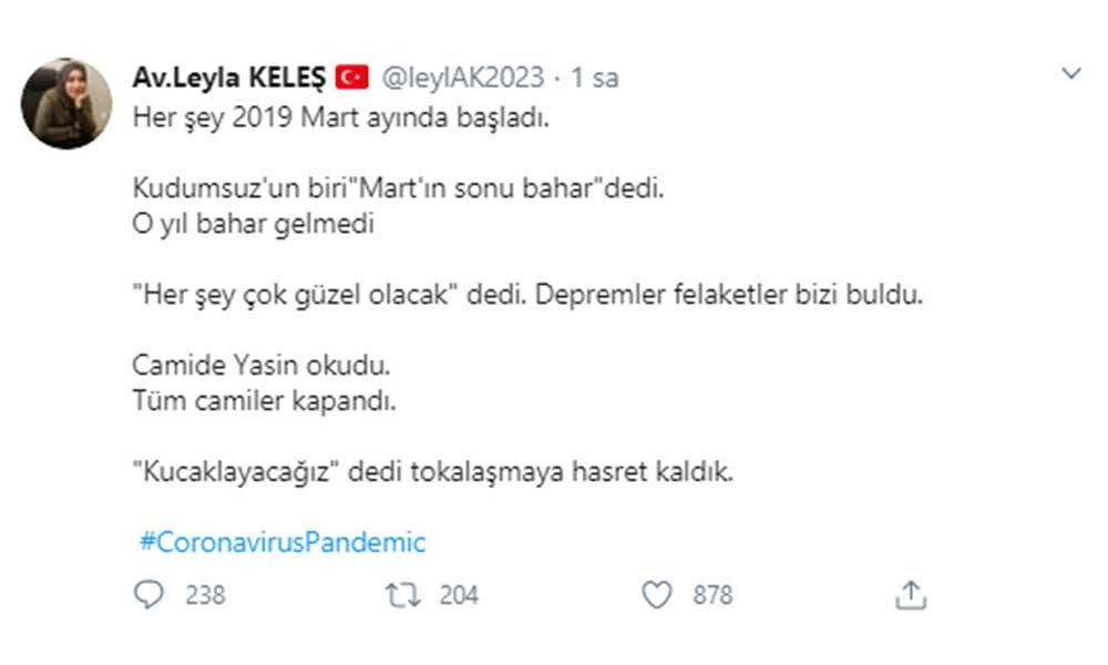 AKP’li meclis üyesi koronavirüsü İmamoğlu’na bağladı - Resim : 1