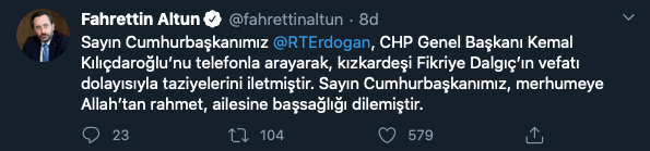 Erdoğan'dan Kılıçdaroğlu'na başsağlığı telefonu - Resim : 1