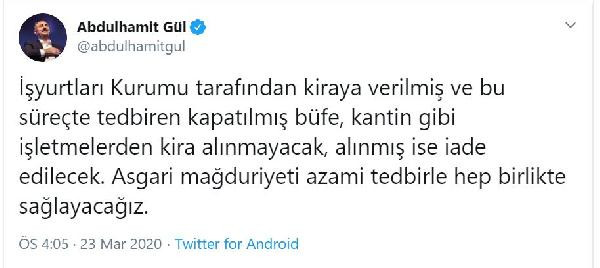 Adalet Bakanı Abdulhamit Gül kira alınmayacak işletmeleri açıkladı - Resim : 1