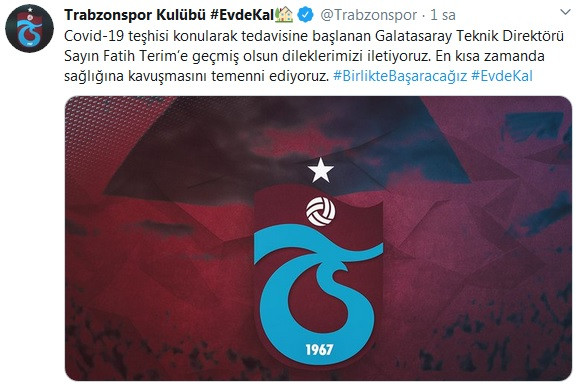 Trabzonspor'dan Fatih Terim mesajı - Resim : 1