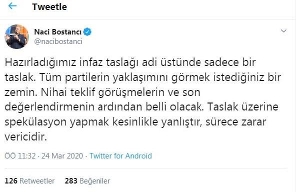 AKP'li Bostancı: Hazırladığımız infaz taslağı adı üstünde bir taslak - Resim : 1