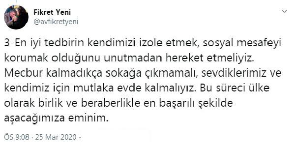 Koronavirüse yenen AKP Adana eski İl Başkanı Fikret Yeni: Evde kalın - Resim : 3