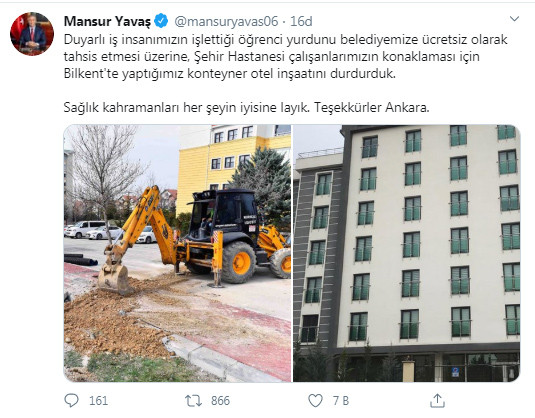 Mansur Yavaş'ı duygulandıran jest: Teşekkürler Ankara - Resim : 1