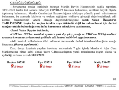 Koronavirüse yakalanan HDP'li başkan Nalan Özaydın tahliye edildi - Resim : 2