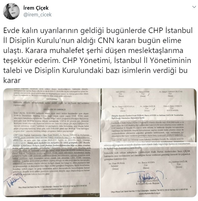 CHP'li İrem Çiçek partiden ihraç edildi - Resim : 2