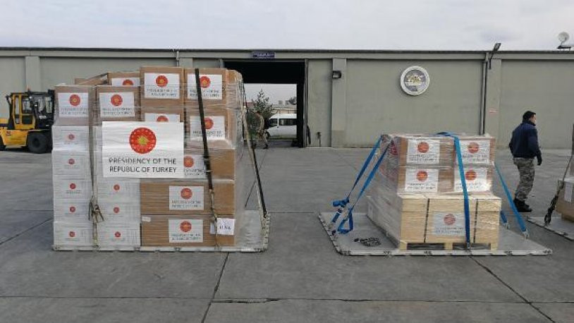 İspanya ve İtalya'ya tıbbi malzeme yardımı Cumhurbaşkanlığı forsuyla gönderildi
