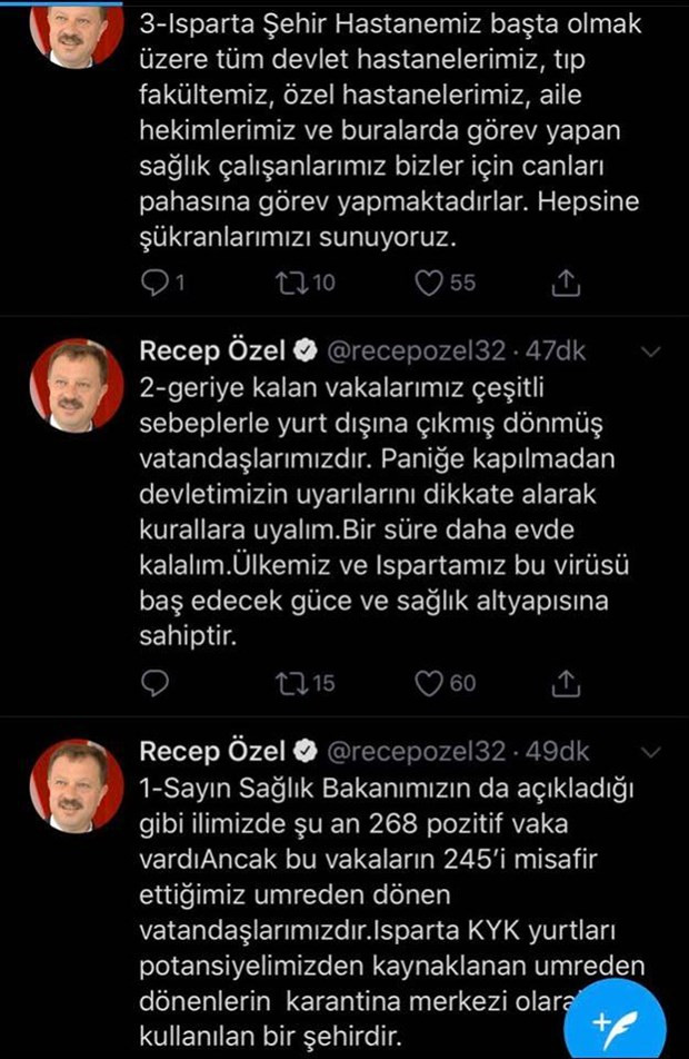 Vakaların umreden gelenlere ait olduğunu söyleyen AKP'li vekil paylaşımını sildi - Resim : 2
