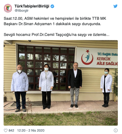 Prof. Dr. Cemil Taşçıoğlu'na anlamlı veda: Meslektaşları saygı duruşunda bulundu, oğlu kaşkolunu mezarına bağladı - Resim : 1