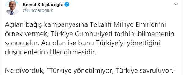 Kılıçdaroğlu'ndan Erdoğan'a: Türkiye Cumhuriyeti tarihini bilmiyor - Resim : 1