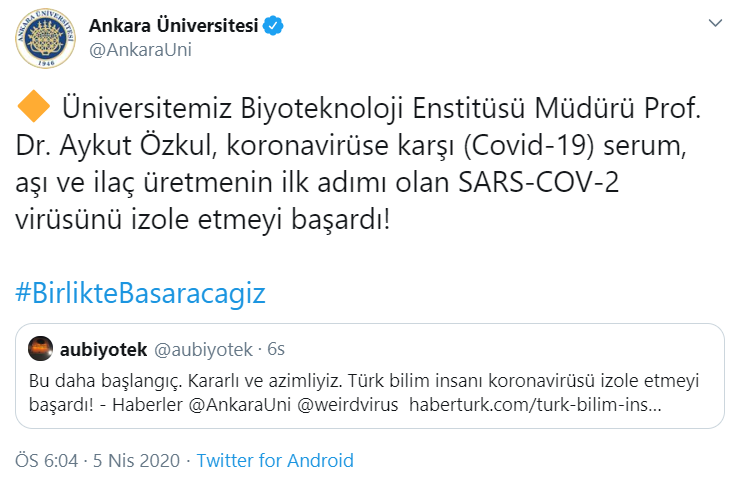 Ankara Üniversitesi'nden umutlandıran haber: Koronavirüs aşısında ilk adım atıldı! - Resim : 1