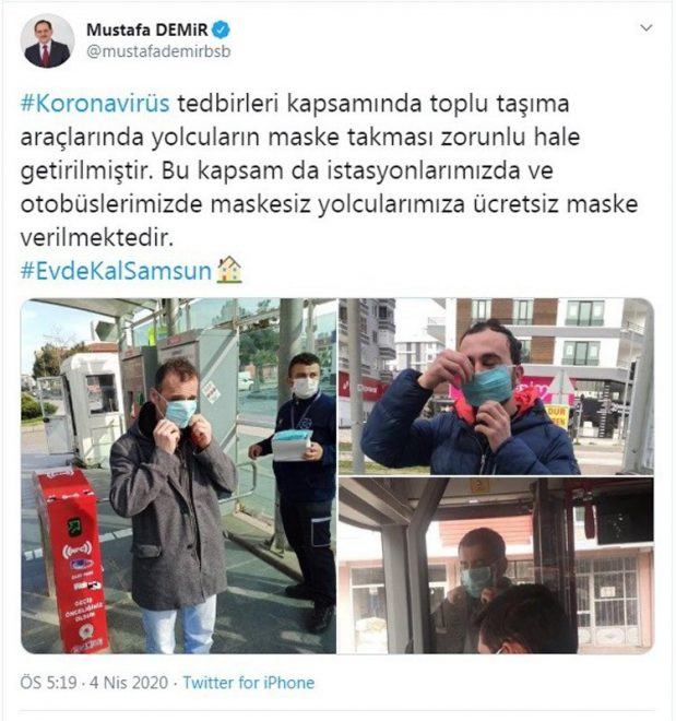 Vatandaşların tepkisi AKP'li belediyeye ücretsiz maske dağıttırdı - Resim : 1
