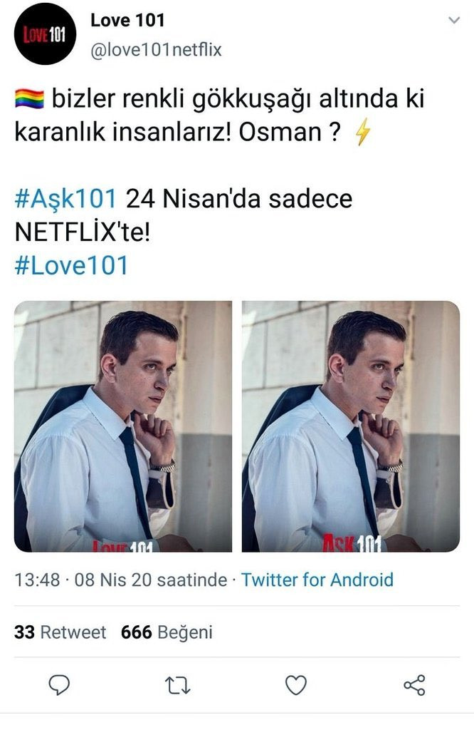 Twitter'da Netflix'in yeni Türk dizisine karşı homofobik kampanya - Resim : 1