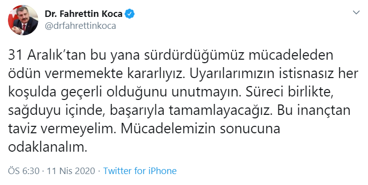 Sağlık Bakanı Fahrettin Koca: Kararlıyız - Resim : 1