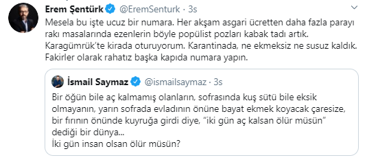 İsmail Saymaz'dan 'ucuz numara' diyen Erem Şentürk’e: Boş laf... - Resim : 1