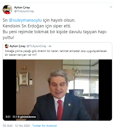 İYİ Parti'den Süleyman Soylu'nun istifası hakkında ilk değerlendirme - Resim : 1