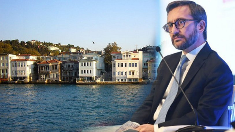 Çifte maaşlı Fahrettin Altun'un Boğaz'daki kaçak yapısı İBB tarafından yıkıldı