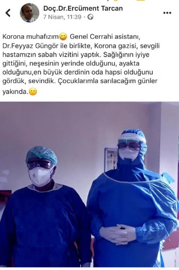 Hayatını kaybeden Doç. Dr. Ercüment Tarcan'ın son mesajı yürek burktu - Resim : 1