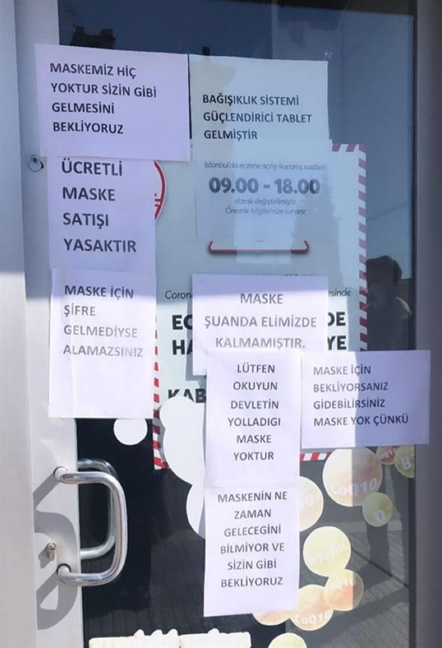 Eczanede ücretsiz maske tepkisi: 'Sizin gibi bekliyoruz' - Resim : 1