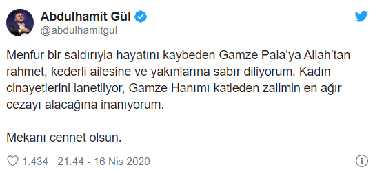 Adalet Bakanı Gül'den 'Gamze Pala' açıklaması - Resim : 1