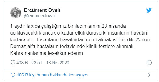 Yaptığı ilaç paylaşımı tartışma yaratan Dr. Ercüment Ovalı’dan eleştirilere yanıt - Resim : 2