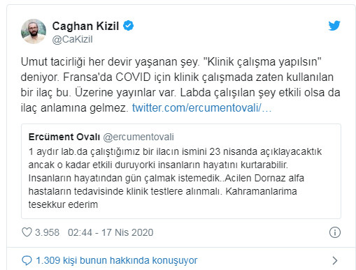 Yaptığı ilaç paylaşımı tartışma yaratan Dr. Ercüment Ovalı’dan eleştirilere yanıt - Resim : 3