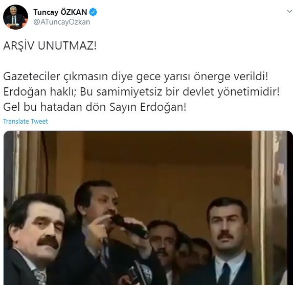 CHP'den Erdoğan hakkında bir 'Arşiv unutmaz' paylaşımı daha: Gel bu hatadan dön - Resim : 1