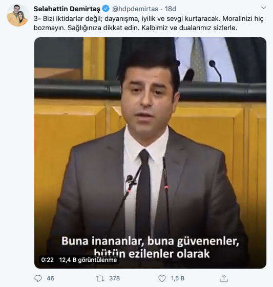 Selahattin Demirtaş: Bu süreçte yapılan adaletsizlikleri ve haksızlıkları asla unutmayalım - Resim : 3