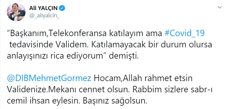 Eski Diyanet İşleri Başkanı Mehmet Görmez’in annesi koronavirüse yenik düştü - Resim : 1