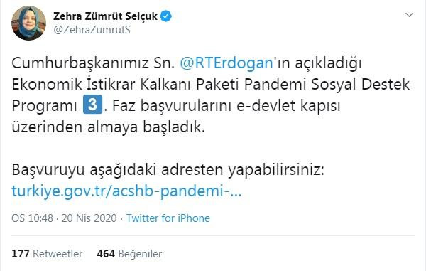 Bakan Selçuk: Sosyal yardım programının 3'üncü faz başvuruları e-Devlet üzerinden yapılacak - Resim : 1