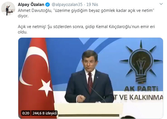 Davutoğlu'nun bir cümlesi AKP ve Gelecek Partililer arasında 'ihanet' kavgası çıkardı - Resim : 1