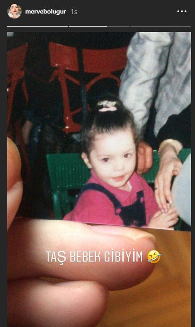 Merve Boluğur'un çocukluk fotoğrafı ortaya çıktı: Taş bebek gibiyim - Resim : 1