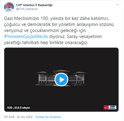 CHP İstanbul'dan 23 Nisan videosu - Resim : 1