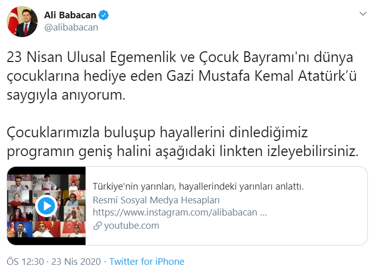 Ali Babacan, tepki gelince Atatürk'ü hatırladı - Resim : 2