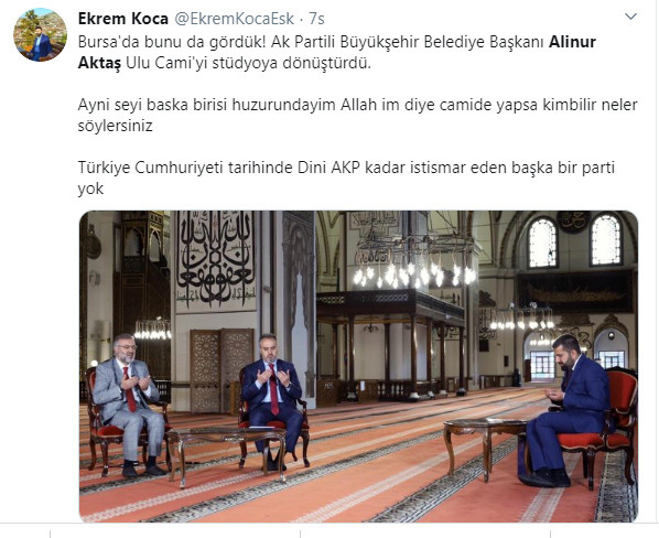 Camide ramazan programı yapan AKP’li başkan tepki çekti: Bari ayakkabıyla girmeseydiniz - Resim : 3