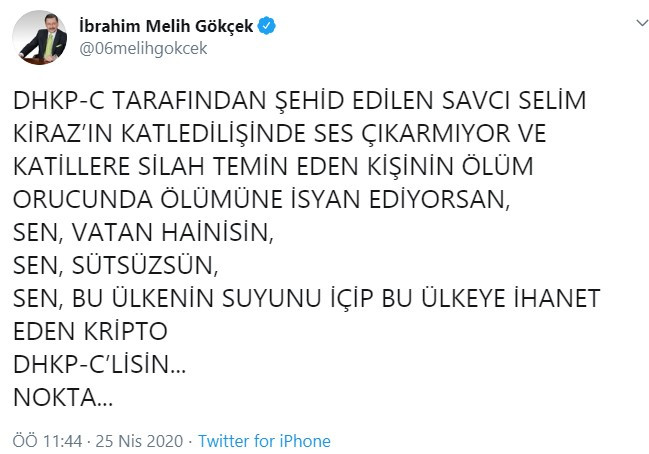 Melih Gökçek'ten Ahmet Davutoğlu'na bir garip suçlama - Resim : 1