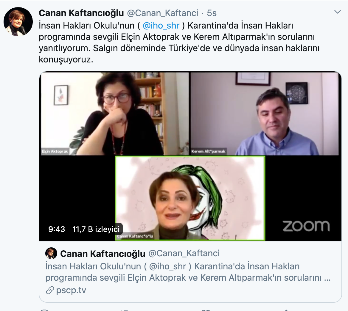 Canan Kaftancıoğlu, Misvak karikatürünü canlı yayın fonu yaptı - Resim : 1