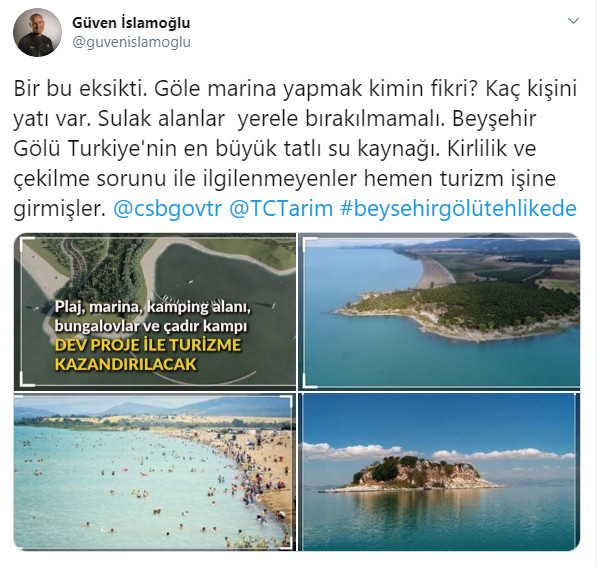 Türkiye'nin en büyük tatlı su gölü 'Beyşehir' imara açılıyor! - Resim : 1