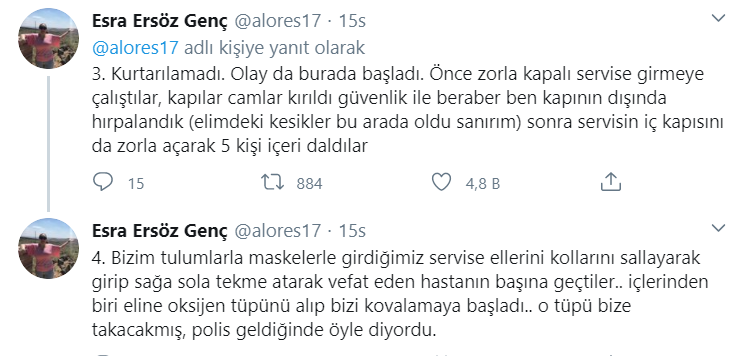 Ölen hastanın yakınları doktora oksijen tüpüyle saldırdı! 'Korkuyorum duyuyor musunuz beni?' - Resim : 2