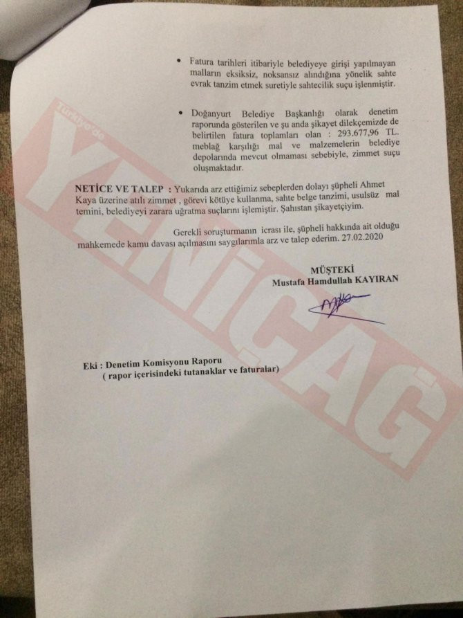 MHP'li üyeden AKP'li başkan hakkında suç duyurusu! '2 milyon lirayı zimmetine geçirdi' - Resim : 4