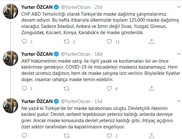 Yurter Özcan: Bu hafta itibarıyla ülkemizde toplam 125 bin maske dağıtmış olacağız - Resim : 1