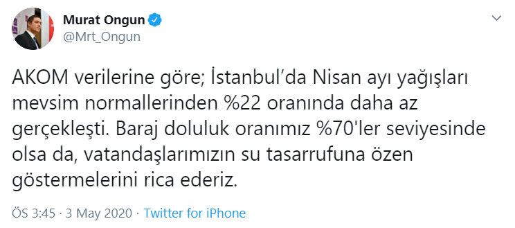 3 Mayıs itibarıyla İstanbul'da barajların son durumu - Resim : 1