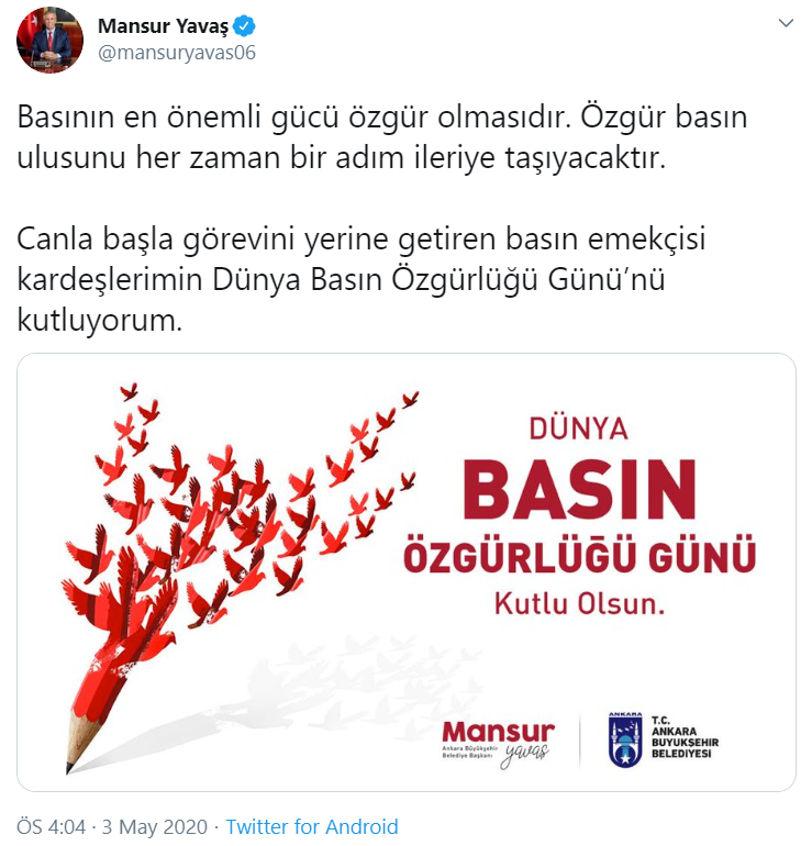 Mansur Yavaş: Basının en önemli gücü özgür olmasıdır - Resim : 1