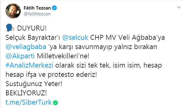 Fatih Tezcan bu kez AKP'li vekilleri tehdit etti: Sizi tek tek ifşa ederiz - Resim : 2