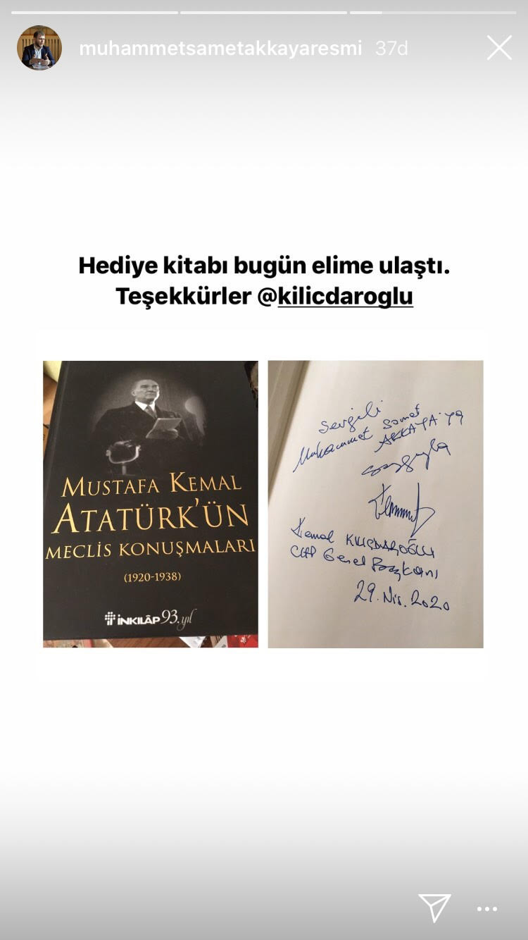 Kemal Kılıçdaroğlu Genç İmam Hatipliler Derneği'ne Atatürk kitabı hediye etti - Resim : 1