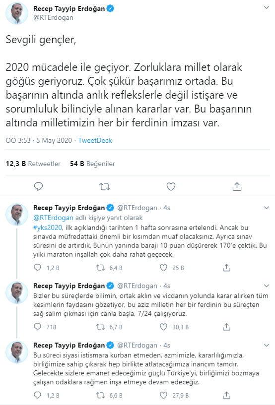 Gençler 'sandıkta görüşürüz' deyince Erdoğan sabaha karşı 04.00'te tweet attı - Resim : 2