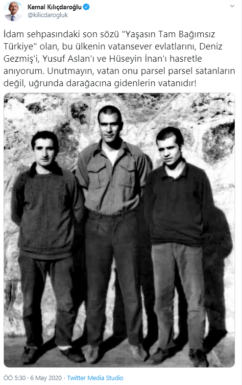 Tam 48 yıl oldu... Kılıçdaroğlu'ndan 'üç fidan' mesajı - Resim : 1